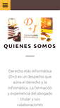 Mobile Screenshot of derechomasinformatica.es